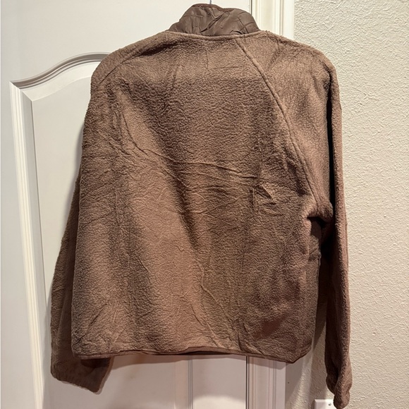NWT Free People inspired by Amebelle brown lightweight fleece pullover - Picture 5 of 6